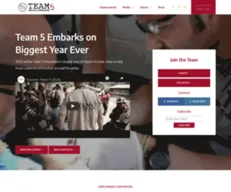 Team-5.org(Team 5 Foundation) Screenshot