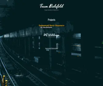 Team-Bielefeld.de(Team Bielefeld) Screenshot