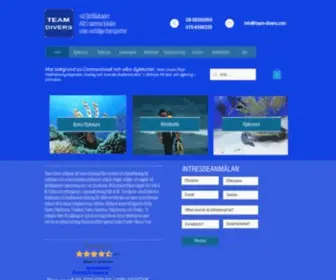 Team-Divers.com(Dykkurser Stockholm) Screenshot