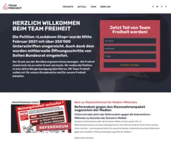 Team-Freiheit.ch(Team Freiheit) Screenshot