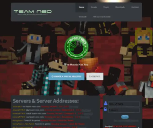 Team-NEO.com(Team-NeO 2.0 Chat Box) Screenshot
