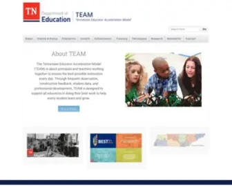 Team-TN.org(A Tennessee Department of Education Website) Screenshot