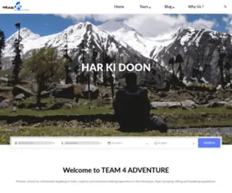 Team4Adventure.com(Home) Screenshot