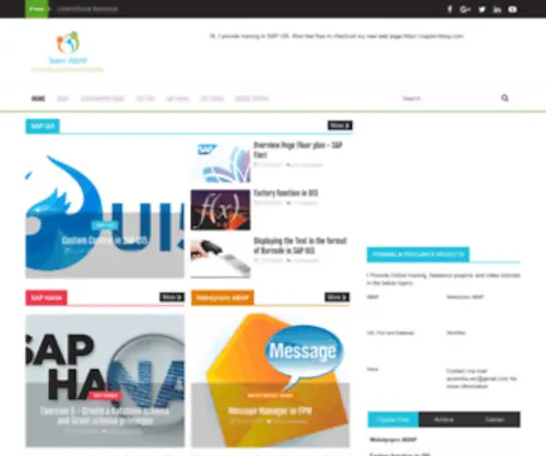 Teamabap.com(Team ABAP) Screenshot