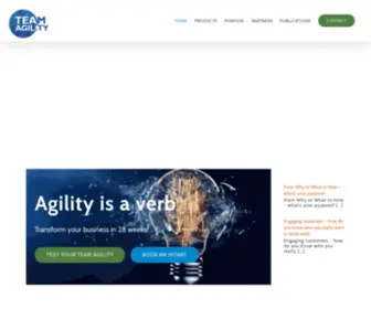 Teamagility.com(Run your business with the energy of a start) Screenshot