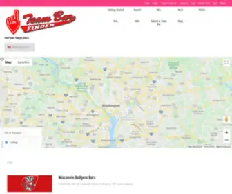 Teambarfinder.com(Team Bar Finder) Screenshot