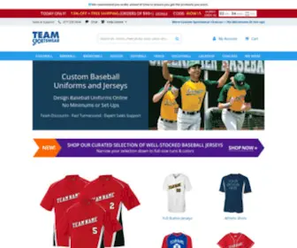 Teambaseballuniforms.com(Custom Baseball Uniforms & Custom Baseball Jerseys) Screenshot