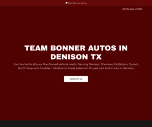 Teambonner.com Screenshot