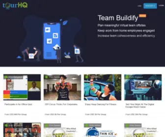 Teambuildify.com(TourHQ online experiences) Screenshot