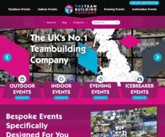 Teambuilding.co.uk(Team Building Activities and Fun Corporate Team Events) Screenshot