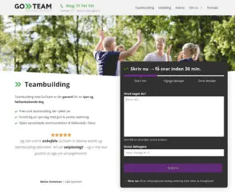 Teambuildingbasen.dk(Teambuilding med GoTeam) Screenshot