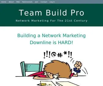 Teambuildpro.com(Proven Network Marketing Downline Building System) Screenshot