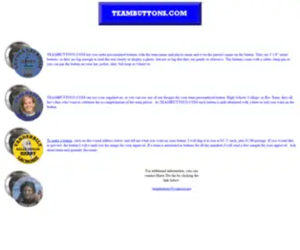 Teambuttons.com(Fan buttons and badges for sports teams and fans) Screenshot