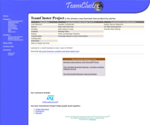 Teamcluster.com(TeamCluster Project) Screenshot