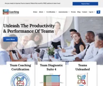 Teamcoachinginternational.com(Our mission at Team Coaching International) Screenshot