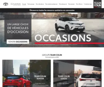 Teamcolin.fr(Groupe Team Colin Toyota et Lexus en Ile) Screenshot