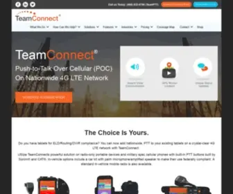 Teamconnectusa.com(Push-to-Talk over Cellular Provider) Screenshot