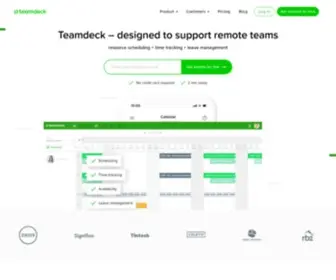 Teamdeck.io(Complete resource management software for teams) Screenshot