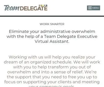 Teamdelegate.com(We're the answer to your administrative overwhelm) Screenshot