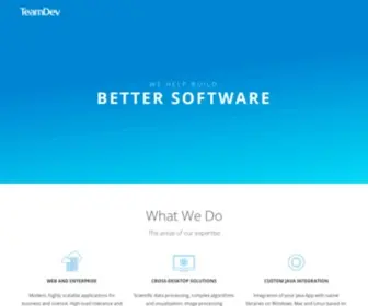 Teamdev.com(We help build better software) Screenshot