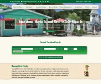 Teamduncan.com(Anna Maria Island Vacation Rentals) Screenshot