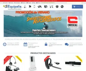 Teamequipalia.es(Auriculares Plantronics y telefonía IP Grandstream) Screenshot