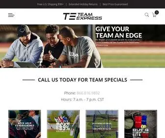 Teamexpress.com(Team Express) Screenshot