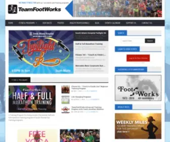 Teamfootworks.org(Races) Screenshot