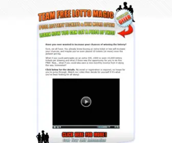 Teamfreelottomagic.com(Team Free Lotto Magic) Screenshot