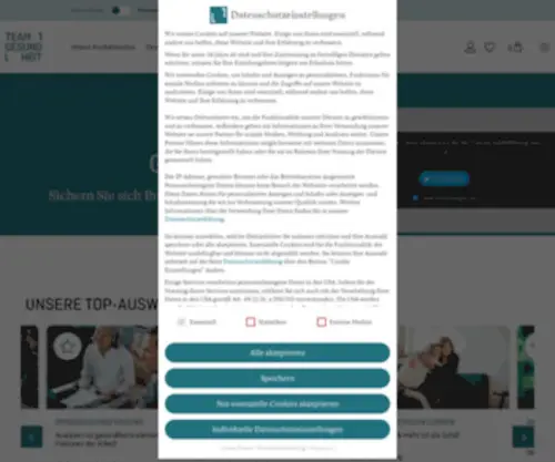 TeamGesundheit.de(Gesundheitsmanagement Beratung) Screenshot