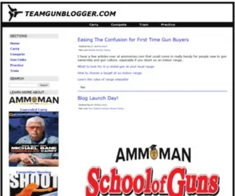 TeamGunblogger.com(WordPress) Screenshot