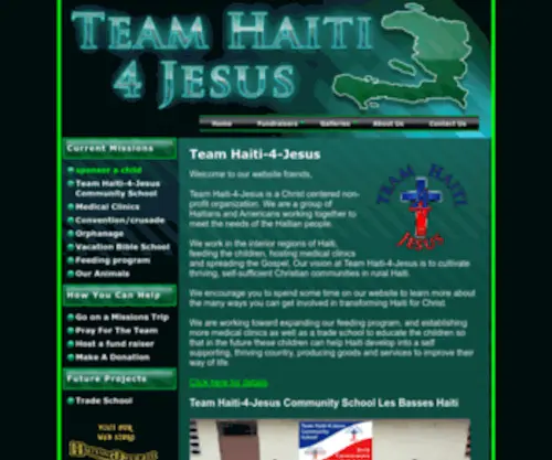 Teamhaiti4Jesus.com(Team Haiti) Screenshot