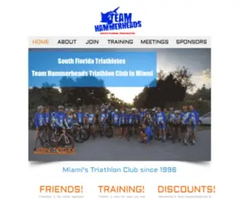 Teamhammerheads.com(South Florida Miami Triathlon Club) Screenshot