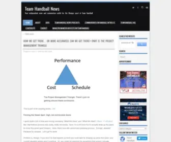 Teamhandballnews.com Screenshot
