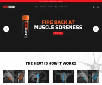 Teamhotshot.com(Scientifically Proven to Tackle Muscle Cramps and Soreness) Screenshot