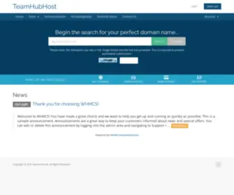 Teamhubhost.com(Portal Home) Screenshot