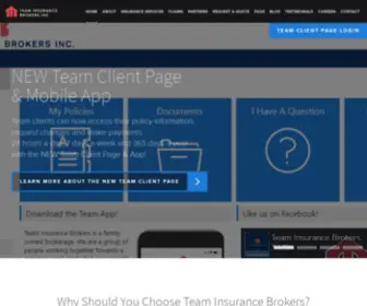 Teamib.com(Team Insurance Brokers) Screenshot