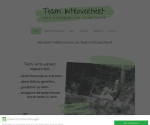 Teamintrovertiert.de(Herzlich willkommen im Team Introvertiert) Screenshot