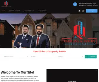 Teamjagrocky.com(Real Estate) Screenshot