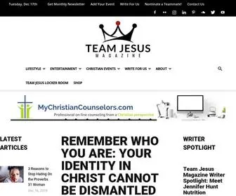 Teamjesusmag.com(Team Jesus Magazine) Screenshot