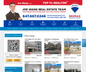 Teamjoewang.com(RE/MAX IMPERIAL REALTY INC) Screenshot