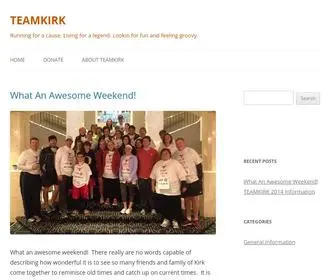 Teamkirk.org(Running for a cause) Screenshot