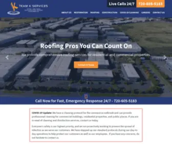 Teamkservices.com(Denver CO Fire & Water Damage Restoration Services) Screenshot