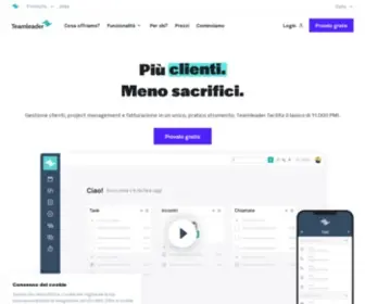 Teamleadercrm.it(Più business) Screenshot