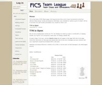 Teamleague.org(FICS Teamleague) Screenshot