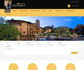 Teamlehmanaz.com(Team Lehman AZ at Realty One Group) Screenshot