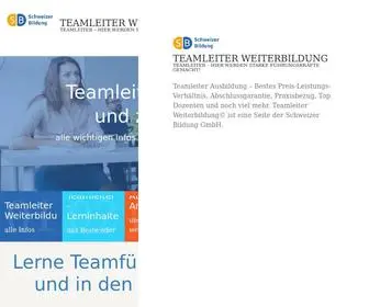 Teamleiter.ch(Teamleiter Weiterbildung) Screenshot