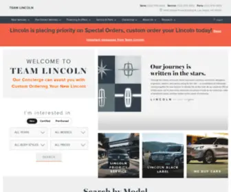 Teamlincolnlasvegas.com(Team Lincoln) Screenshot