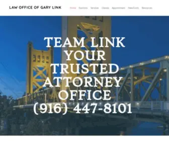 Teamlink.com(LAW OFFICE OF GARY LINK) Screenshot