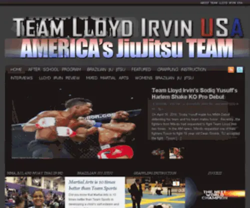 Teamlloydirvinusa.com(Team Lloyd Irvin USA) Screenshot